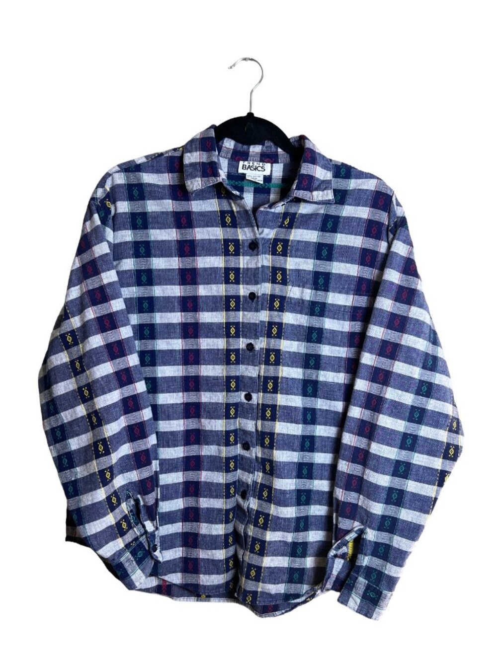 Trend Basics Plaid Shirt‎ Southwestern 90s Vintage Large Flannel